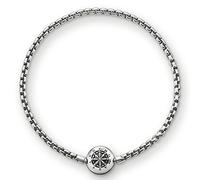 Thomas Sabo Karma Beads - Starterset K0044 Naturachat & KA0002 Silber Armband geschw. 21 cm