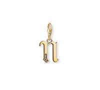 THOMAS SABO Unisex Charm-Anhänger Buchstabe N gold 925 Sterlingsilber 1620-414-39