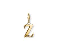 THOMAS SABO Unisex Charm-Anhänger Buchstabe Z gold 925 Sterlingsilber 1632-414-39