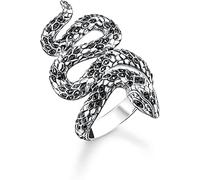 THOMAS SABO Unisex-Damenring 925er Silber Zirkonia 56, Schwarz 32022533