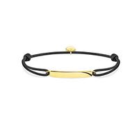 THOMAS SABO Unisex Kette Little Secret Classic Gold 925 Sterlingsilber, 750 Gelbgold Vergoldung, Nylon LS115-848-11