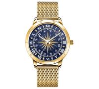 Thomas Sabo - Damenuhr - WA0352-264-209-33 mm - Edelstahlgehäuse IP - Edelstahlband IP gelbgoldfarben - ZB blau