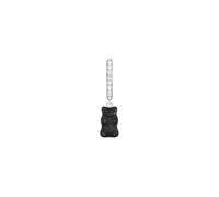 Thomas Sabo Creolen - Einzel-Creole mit schwarzem Goldbären-Anhänger - CR726-052-11 schwarz