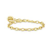 THOMAS SABO Charm-Armband mit Goldbären Logo-Ring vergoldet