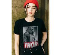 Avengers Endgame Thor Photo Adults Black T-Shirt - Small