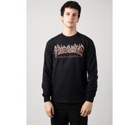 Thrasher - Flame Black Red - Longsleeve - Schwarz - M - 100% Baumwolle,Jersey Schwarz M