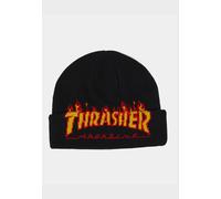 Thrasher - Flame Fold Black - Beanie - Schwarz - Onesize - 100% Polyacryl Schwarz Onesize