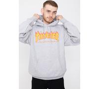 Thrasher Flame Hoodie grey mottled Herren Gr. M