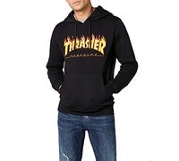 Thrasher Herren Truflp05754 Kapuzenpullover, Nero (Nero/Fiamme), S