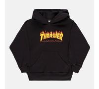 Thrasher Flame Kids Hoodie - Black - M