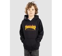 Thrasher Flame Kids Hoodie black Jungen Gr. L