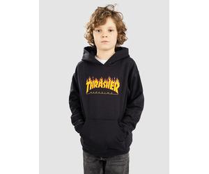 Thrasher Flame Kids Kids Hoodie black Jungen Gr. S
