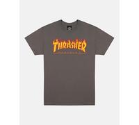 THRASHER Flame T-Shirt für Herren XL Kohlegrau