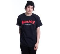 Thrasher - Godzilla Tee Black - T-Shirt - Schwarz - L - 100% Baumwolle,Jersey Schwarz L