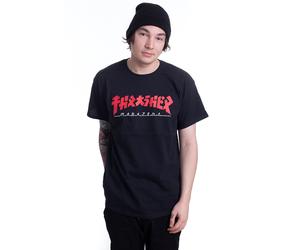 Thrasher - Godzilla Tee Black - T-Shirt - Schwarz - L - 100% Baumwolle,Jersey Schwarz L