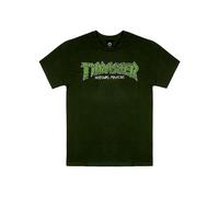 Thrasher Skateboard Magazine S/S T-Shirt Brick Skate Shirt, Grün (Forest Green), S