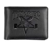 THRASHER Skategoat Leder-Geldbörse, Zubehör, Unisex, Erwachsene, Schwarz, Einheitsgröße