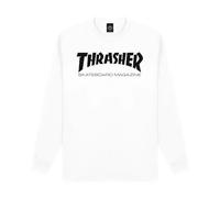 THRASHER Skatemag Long Sleeve Langarmshirt Unisex Erwachsene L weiß