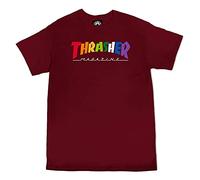 Thrasher T-Shirt Rainbow Mag (Maroon) S