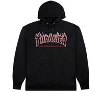 Thrasher TRUFLP05754, Sweatshirt für Herren, Schwarz/Rot., S