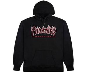 Thrasher TRUFLP05754, Sweatshirt für Herren, Schwarz/Rot., S