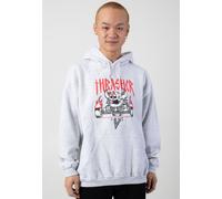 Thrasher x Toy Machine - Monster Gram Ash Grey - Hoodie - Grau - M - 50% Baumwolle, 50% Polyester Grau M