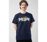 Thrasher x Toy Machine - Vortex Navy - T-Shirt - Blau - M - 100% Baumwolle,Jersey Blau M