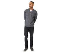 Threadbare - "Dutch" Strickjacke für Herren (Braungrau Mikro) L