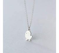 Thumby S925 Silber Küken Halskette Anhänger Weibliche Liebe Gebürstet Sternzeichen Huhn Halskette Süße Schlüsselbein Kette, Gebürstet, Wie Gezeigt