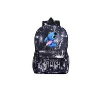 (Thunder Black) New Stitch Rucksack Kinder Jungen Mädchen Star Blue Schultasche Reiserucksäcke