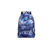 (Thunder Blue) New Stitch Rucksack Kinder Jungen Mädchen Star Blue Schultasche Reiserucksäcke