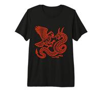 Thunderbird vs. Gehörnte Schlange Epic Indigenous Sky & Wasser Premium T-Shirt