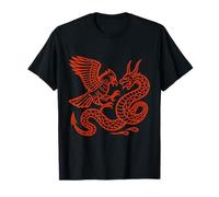 Thunderbird vs. Gehörnte Schlange Epic Indigenous Sky & Wasser T-Shirt