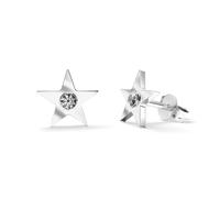 TIABELLE - Ohrstecker STELLA aus Titan mit funkelnden Swarovski® Zirconias - Stern Ohrringe für Damen - allergenfrei & hautverträglich - Handmade in Germany (MINI | 6mm ø und MIDI | 7,2mm ø)