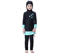 TianMai Mädchen Kinder Muslimische Bademode Islamische Schwimmanzug Badeanzug Burkini Muslim Swimwear (N1, 160cm)