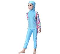 TianMai Mädchen Kinder Muslimische Bademode Islamische Schwimmanzug Badeanzug Burkini Muslim Swimwear (N1, 160cm)