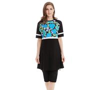 TianMaiGeLun Mädchen Muslimische Badeanzug Short Bescheidene Badebekleidung Modest Muslim Swimwear Islamische Schwimmanzug (2, S)