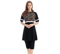 TianMaiGeLun Mädchen Muslimische Badeanzug Short Bescheidene Badebekleidung Modest Muslim Swimwear Islamische Schwimmanzug (1, 2XL)