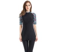 TianMaiGeLun Muslimischen Badeanzug Short Sleeve Bescheidene Badebekleidung Modest Swimwear (N2, Int'l 4XL)