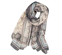 TianWlio Damen Schal leichter Langschal Loop warm Halstuch Schal Halstücher Tuch Kopftuch warm Seidiges Kopftuch Halstücher Seidentuch Schals Damenschal Musselin Leichtes großes Tuch (Grey, One Size)