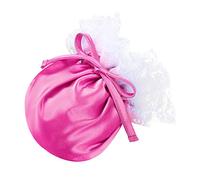 TiaoBug Männer Sissy Dessous Satin Blumen Spitzen String Tasche Bulge Pouch C-String Mini Bikini Slip Unterwäsche Rose Einheitsgröße