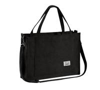 Tibroni Cord Tasche Damen The Tote Bag Aesthetic, Crossbody Corduroy Bag mit Reißverschluss, Umhänge Tasche Cord, Bags for Women Shopper Damen Taschen für Arbeit Reisen Einkaufen Uni Tasche School