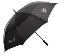 TiCad Golfschirm Windbuster UV-Schutz, schwarz