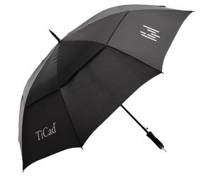 TiCad Golfschirm Windbuster UV XL mit Stift, schwarz
