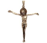 TICILA Unisex Damen Herren Anhänger Chrom Mode Schmuck Jesus Christus Christ INRI Alt Silber Farbe