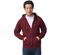 TICTEX Unisex Kapuzensweatjacke by Gildan | Heavy Blend Fleecejacke für Herren und Damen | Sweatjacke S-5XL mit Kapuze und Reißverschluss | Leichte Sommerjacke in vielen Farben | Maroon, XXL