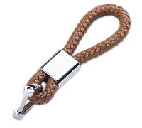 Tidero Schlüsselanhänger aus Kunst-Leder in Geschenkbox | Schlüsselring Schlüsselband Schlüsselbund | Geschenk für Männer Frauen Geburtstag Jahrestag Mama Papa Auto - Braun