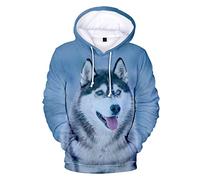 Tier Hund Husky 3D Druck Oversized Frauen Herren Hoodie Sweatshirt Hip Hop Pullover Kapuzenpullover Herren Casual Sportbekleidung, Pc-1126a4, M