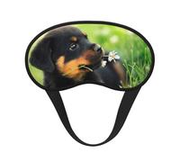 Tier Tier Süßer Hund Welpe Rottweiler,Vollständige Augenabdeckungen, lichtundurchlässige Schlafmasken, Verdunkelungs-Augenschützer