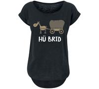 Tierisch Hü Brid T-Shirt schwarz in XS